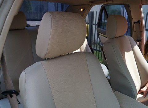 Mercedes Benz W 140 tkanina beżowa beżowe pokrowce Mercedes Benz W 140